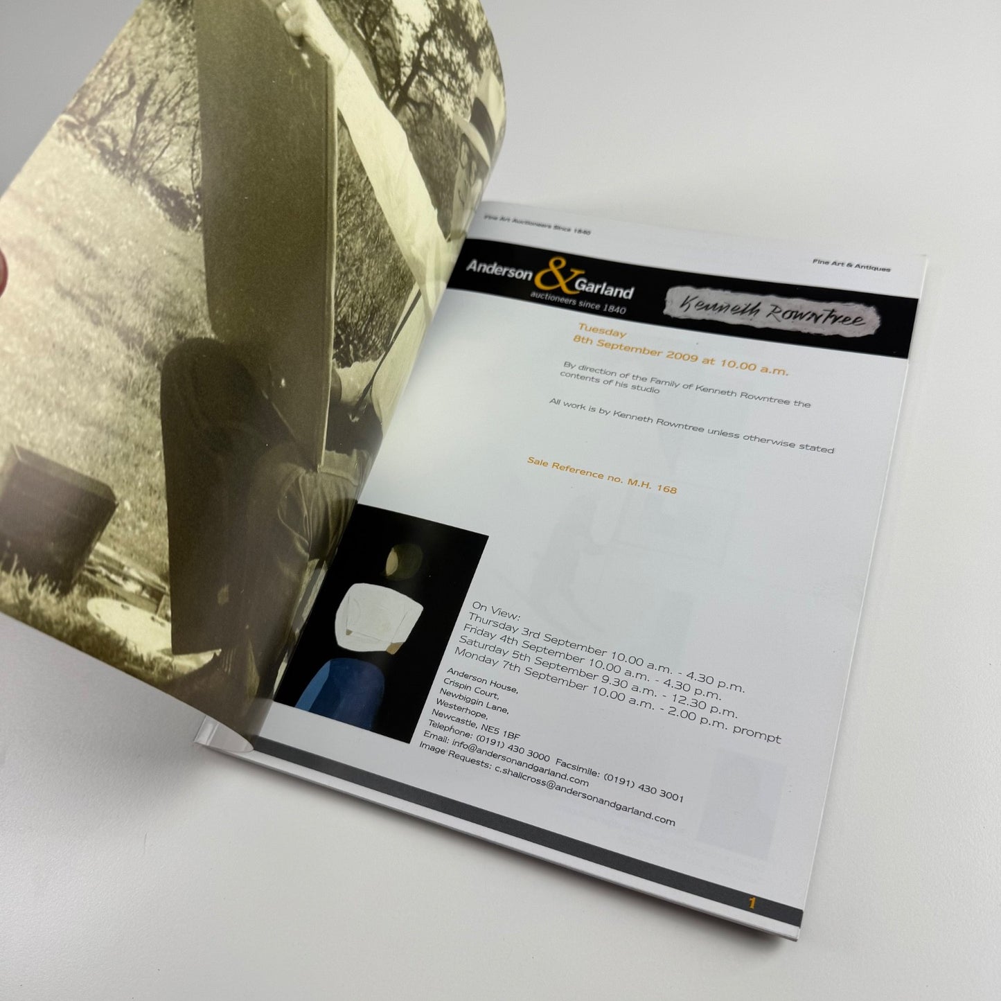 The studio of Kenneth Rowntree | auction catalogue Anderson & Garland 8 September 2009