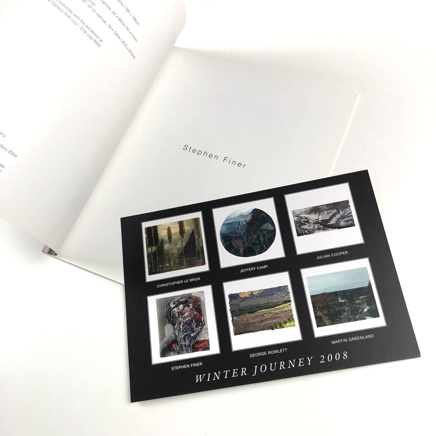 Stephen Finer – Paintings Art Space Gallery | 2004 catalogue and private view invite
