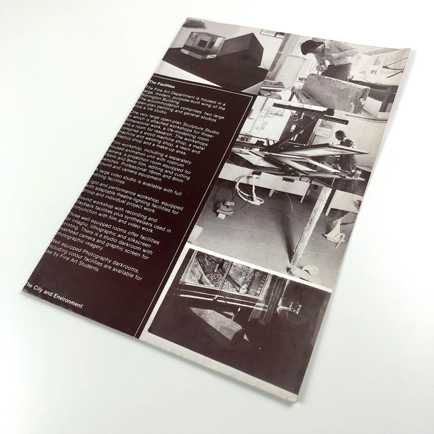 Trent Polytechnic Nottingham BA (Hons) Fine Art | Fold-out leaflet | Presumed late 1970s/early 1980s