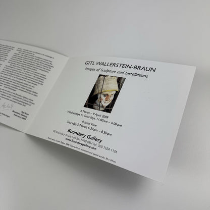 Leaflet – Gitl Wallerstein-Braun – Images of Sculpture & Installations | Boundary Gallery, 2009