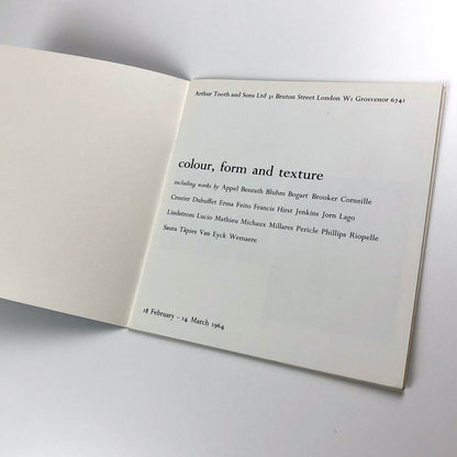 Colour, Form and Texture | Arthur Tooth, London, 1964