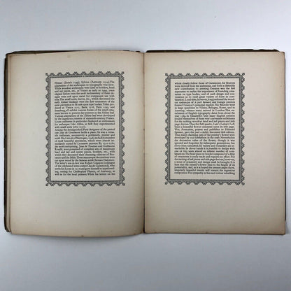 Monotype Flower Decorations type specimen booklet | Lanston Monotype, 1924