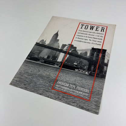 Tower – type specimen sheet for American Type Founders ATF | Undated, presumed 1930s