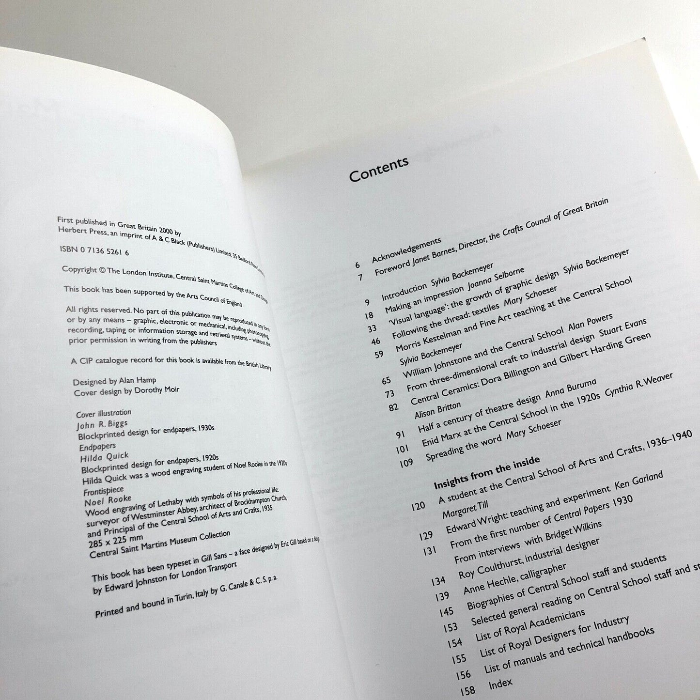 Making Their Mark: Art, Craft & Design at the Central School | Backemeyer, 2000