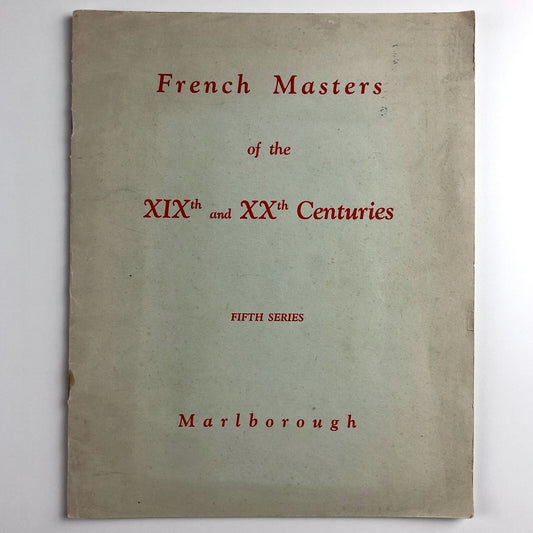 French Masters XIXth and XXth Centuries, 5th Series | Marlborough catalogue 1951