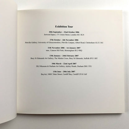 Jerwood Drawing Prize 2006 catalogue of exhibits