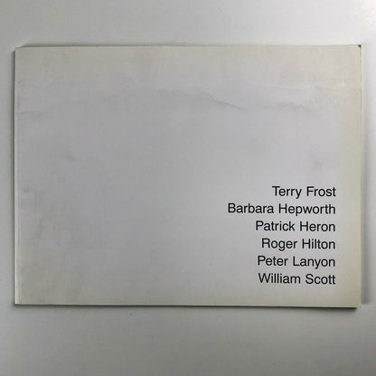 Beaux Arts exhibition catalogue booklet, 1998 | Frost / Hepworth / Heron / Hilton / Lanyon / Scott
