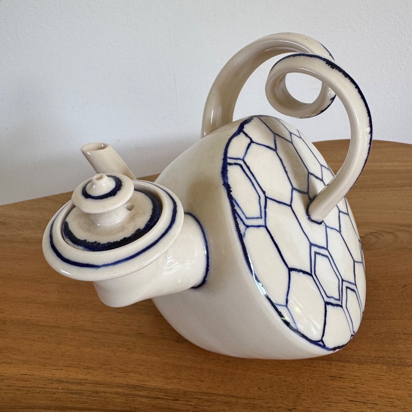 Jono Pandolfi | Willy Nilly Honeycomb teapot for Anthropologie | Signed to base