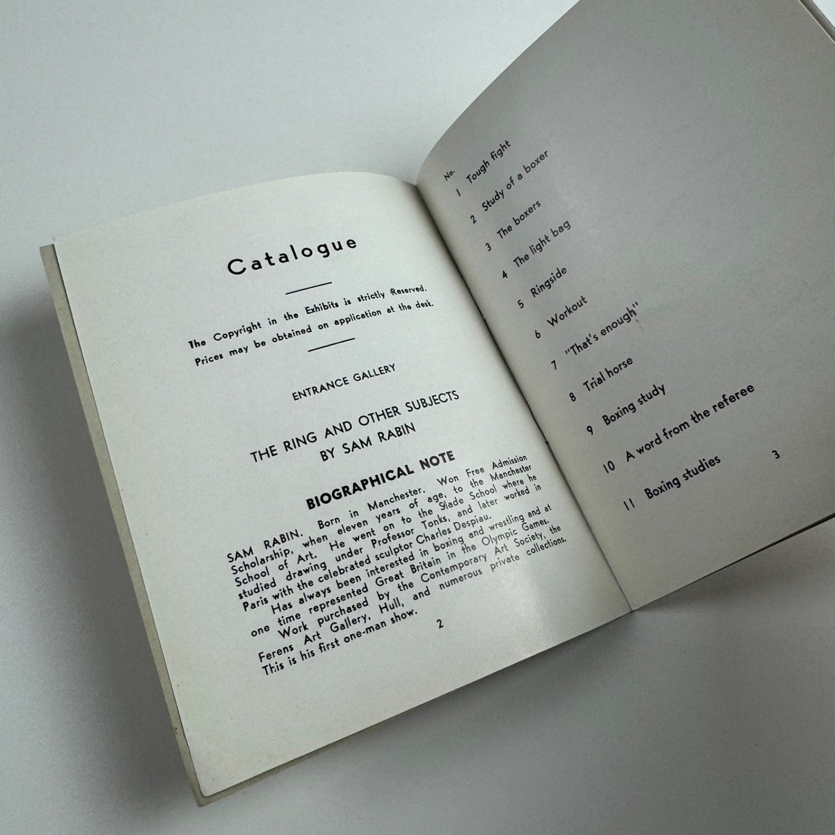 Sam Rabin, Raquel Rabinovich, Robert Medley | Leicester Galleries, February 1960