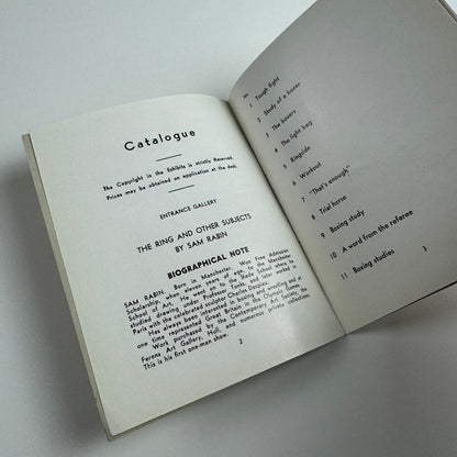 Sam Rabin, Raquel Rabinovich, Robert Medley | Leicester Galleries, February 1960