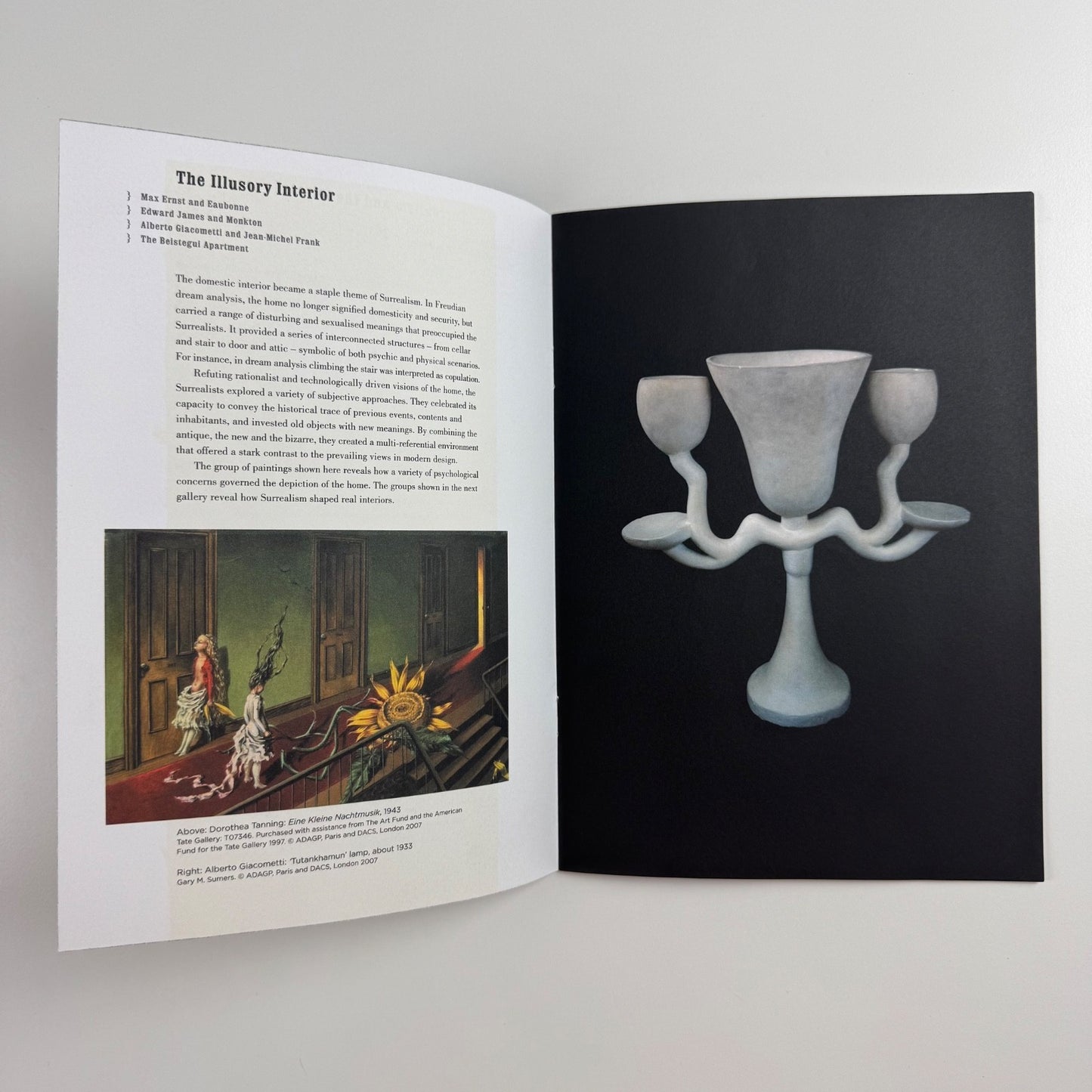 Gallery guide for Surreal Things: Surrealism and Design | V&A, 2007