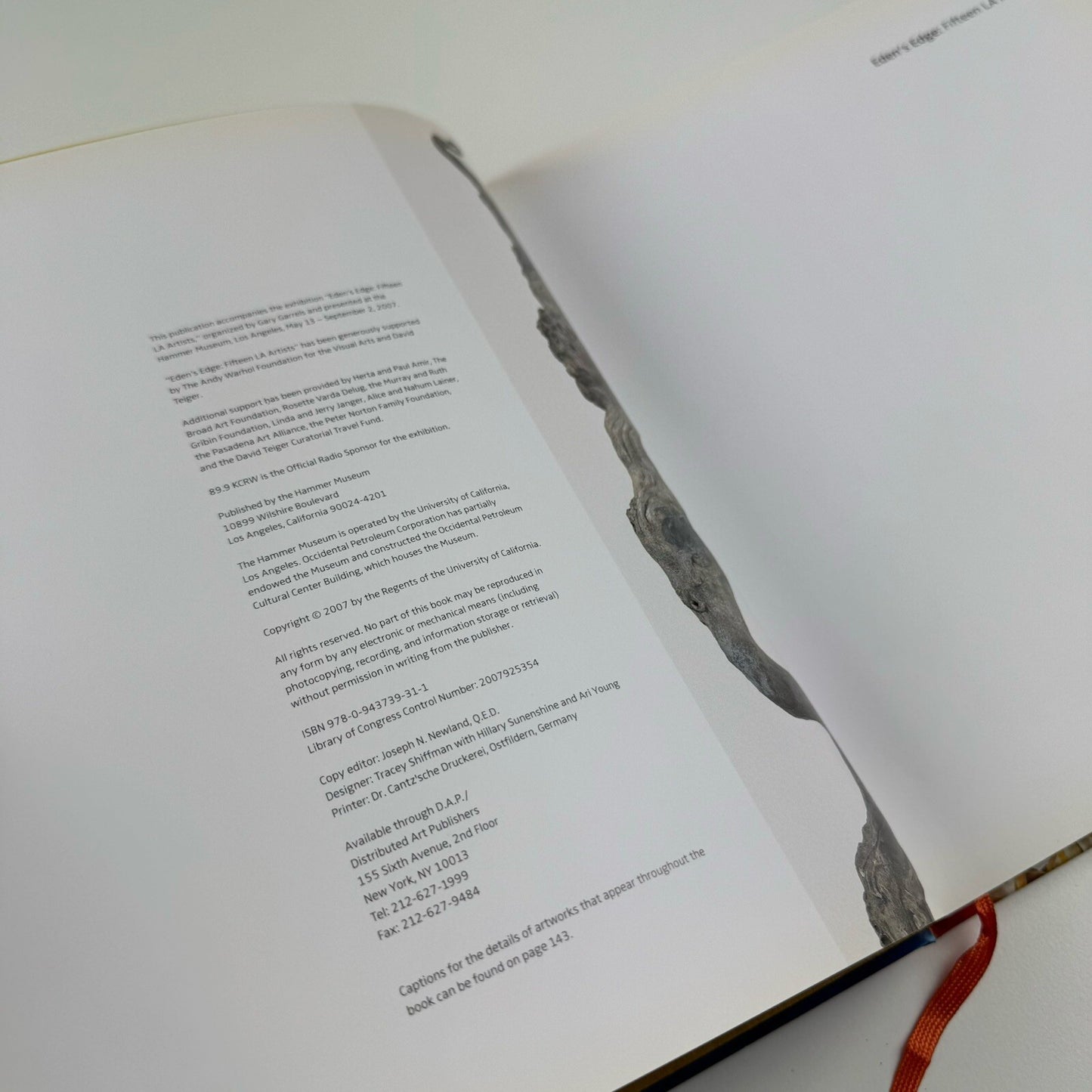 Eden's Edge. Fifteen LA Artists | Hammer Museum, Los Angeles, 2007 catalogue