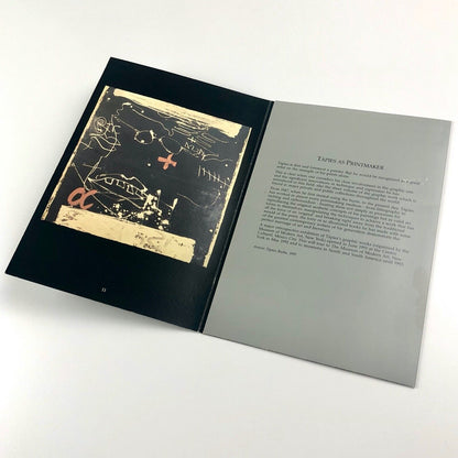 Folding card for Antoni Tapies Redfern Gallery 1992 | also typed insert for Antoni Tapies Sculpture Waddington Galleries 1991