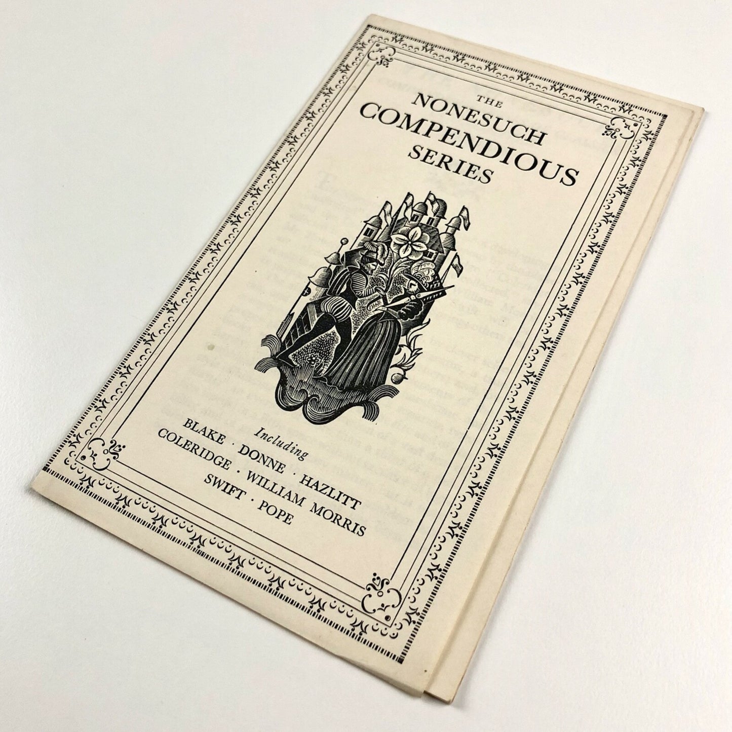 The Nonesuch Compendious Series of Classics | Undated promotional leaflet