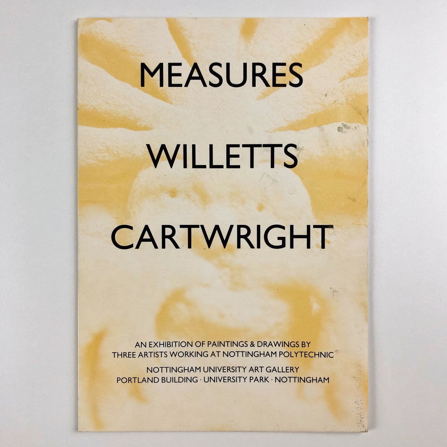 David Willetts, Peter Cartwright, David Measures – an exhibition of paintings & drawings | Nottingham Polytechnic, undated