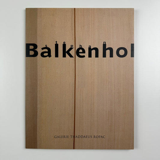 Stephan Balkenhol | Galerie Thaddaeus Ropac, Paris exhibition catalogue 1999