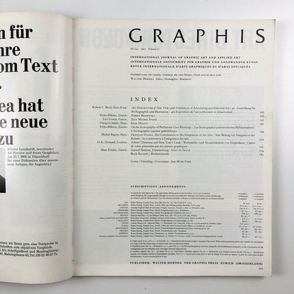 Graphis journal No 130 | Vol 23, 1967 | Walter Herdeg, The Graphis Press
