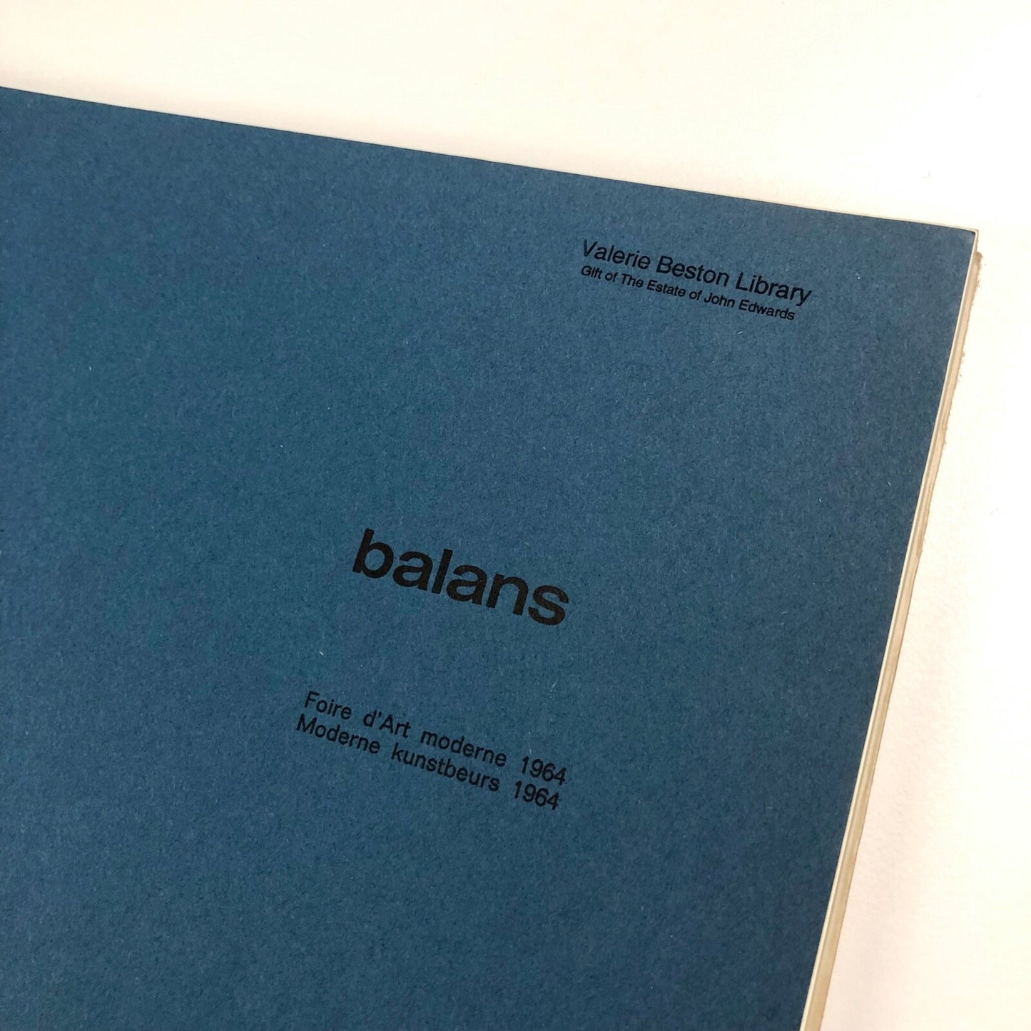Balans. Foire d’Arte moderne 1964. Moderne kunstbeurs | Stedelijk museum Schiedam
