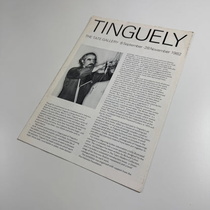 Gallery guide Tinguely |Tate Gallery 1982