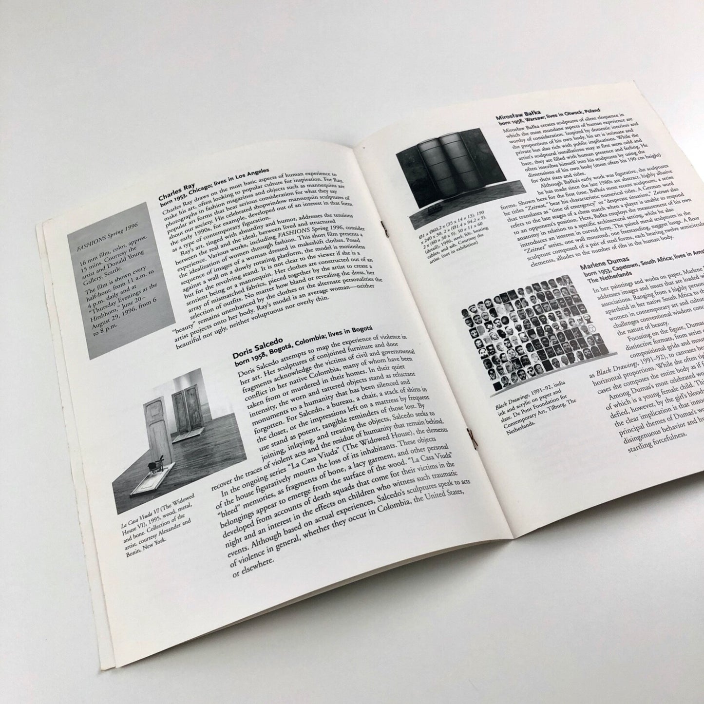 Distemper – Dissonant Themes in the Art of the 1990s | Smithsonian Institute catalogue leaflet, 1996