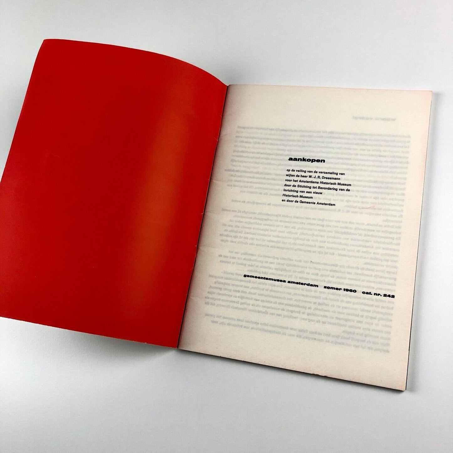 Aankopen Veiling Dreesmann | Gemeentemsuea Amsterdam catalogue no. 242, 1960