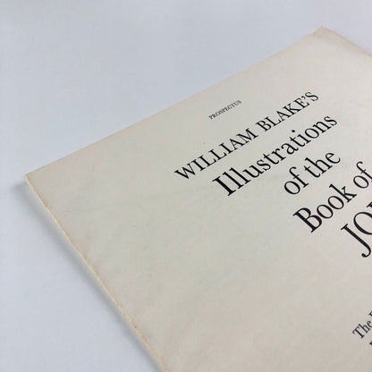Prospectus for William Blake – Illustrations of the Book of Job | William Blake Trust, 1987