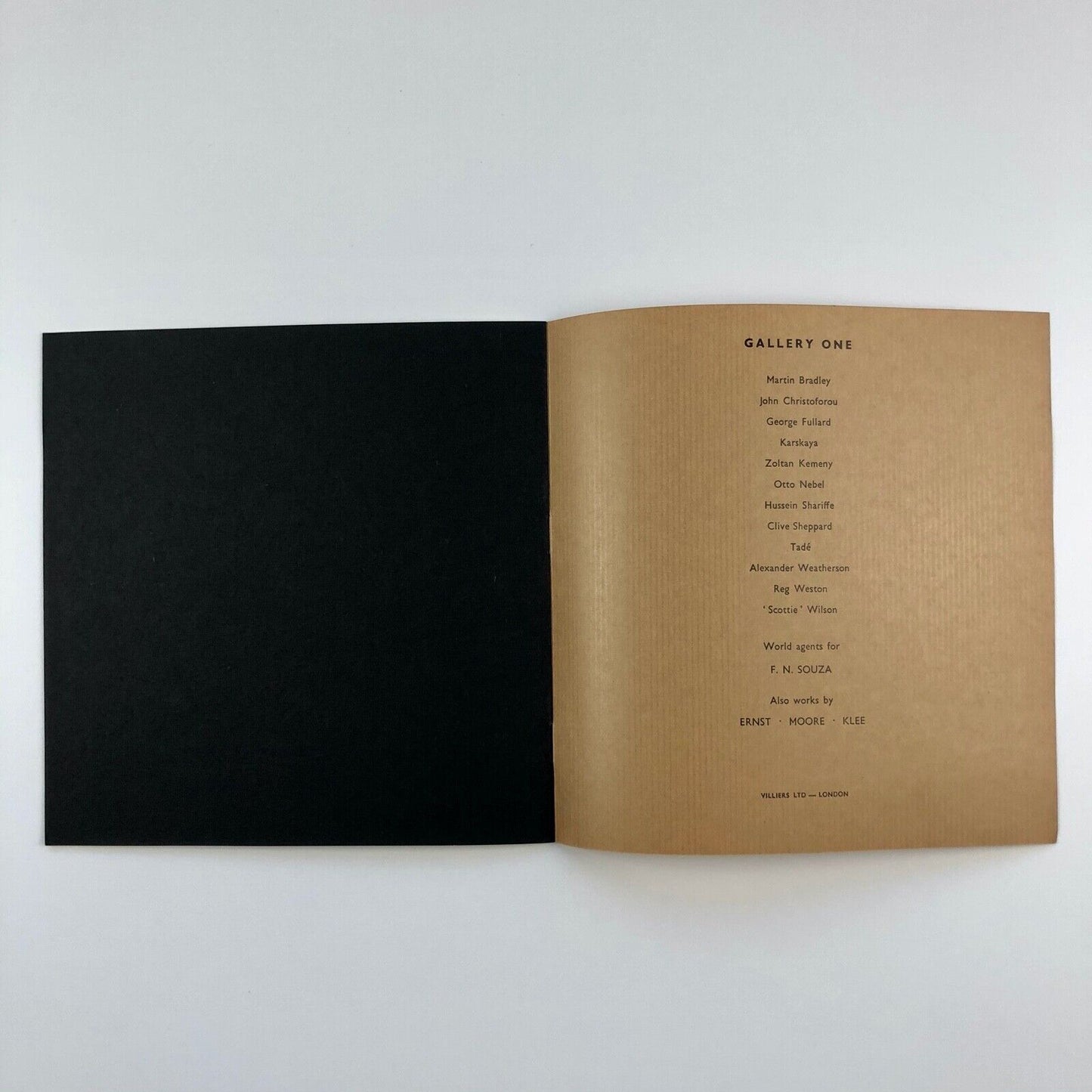 Alexander Weatherson | Gallery One exhibition catalogue, 1961