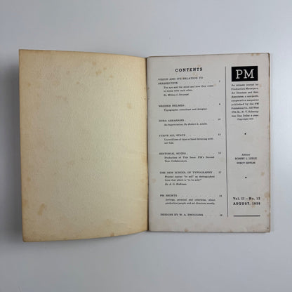 PM Vol 2 No. 12 August 1936 | Dora Abrahams