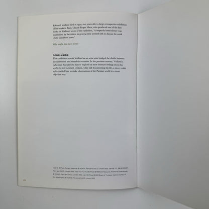 Gallery guide for Vuillard – From Post-Impressionist to Modern Master | Royal Academy, 2004