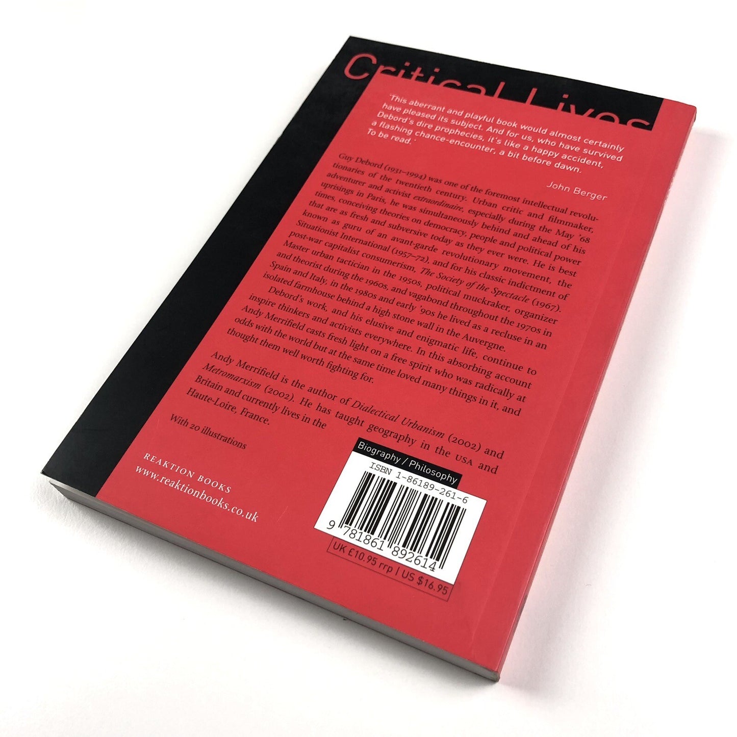 Guy Debord by Andy Merrifield. Critical Lives. Reaktion Books, 2005