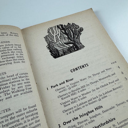 Country Walks London Transport (3 vols) by Charles White. Eric Ravilious woodcuts Vol 1 (1936); Vol 2 (second and revised edition 1938, first published 1936); Vol 3 (second and revised edition 1939, first published 1937)