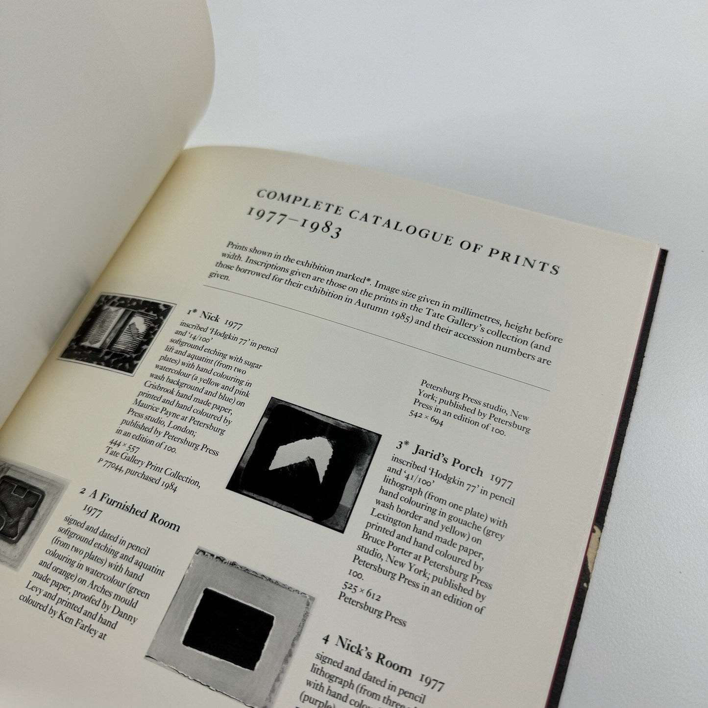 Howard Hodgkin – Prints 1977 to 1983 | Tate Gallery 1985 catalogue