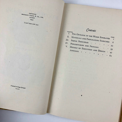A Manual on Wood Engraving | Written & Illustrated by L. A. Doust | 1942 edition