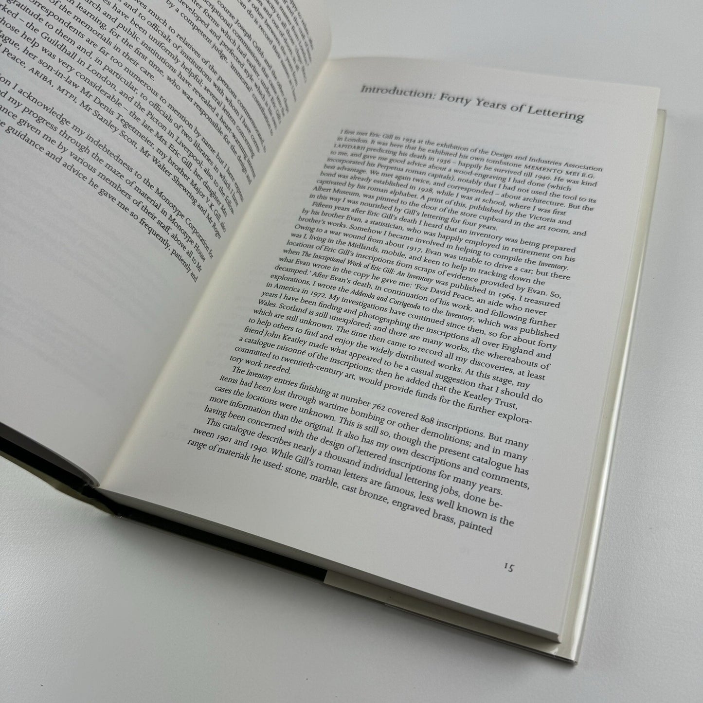 Eric Gill – The Inscriptions by David Peace | Herbert Press 1994