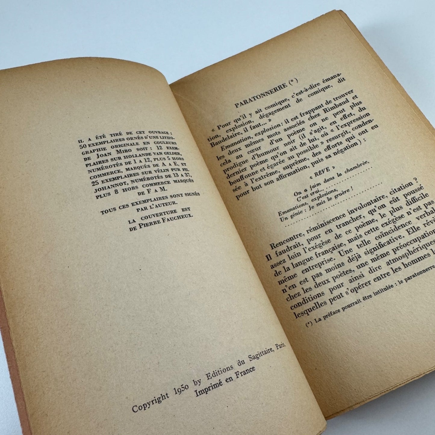 Anthologie de l'humour noir André Breton. Editions du Sagittaire, 1950 Faucheux