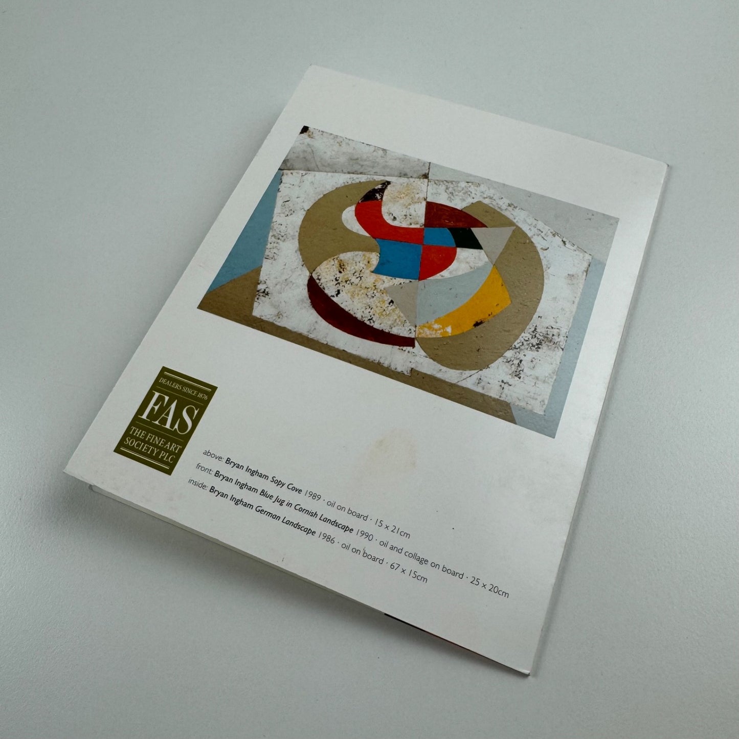 Private view invitation for Bryan Ingham 1936-1997 Fine Art Society 2006