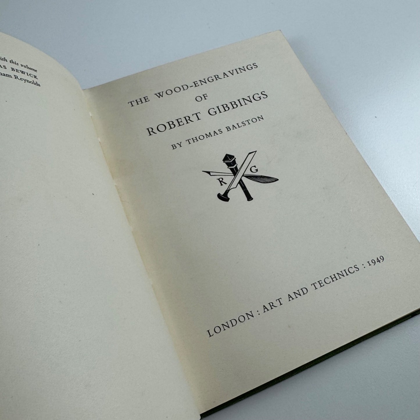 The Wood-Engravings of Robert Gibbings by Thomas Balston | Art and Technics, 1949