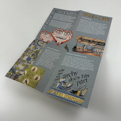 Edward Bawden fold-out promotional card | Cecil Higgins Art Gallery, 2009/10