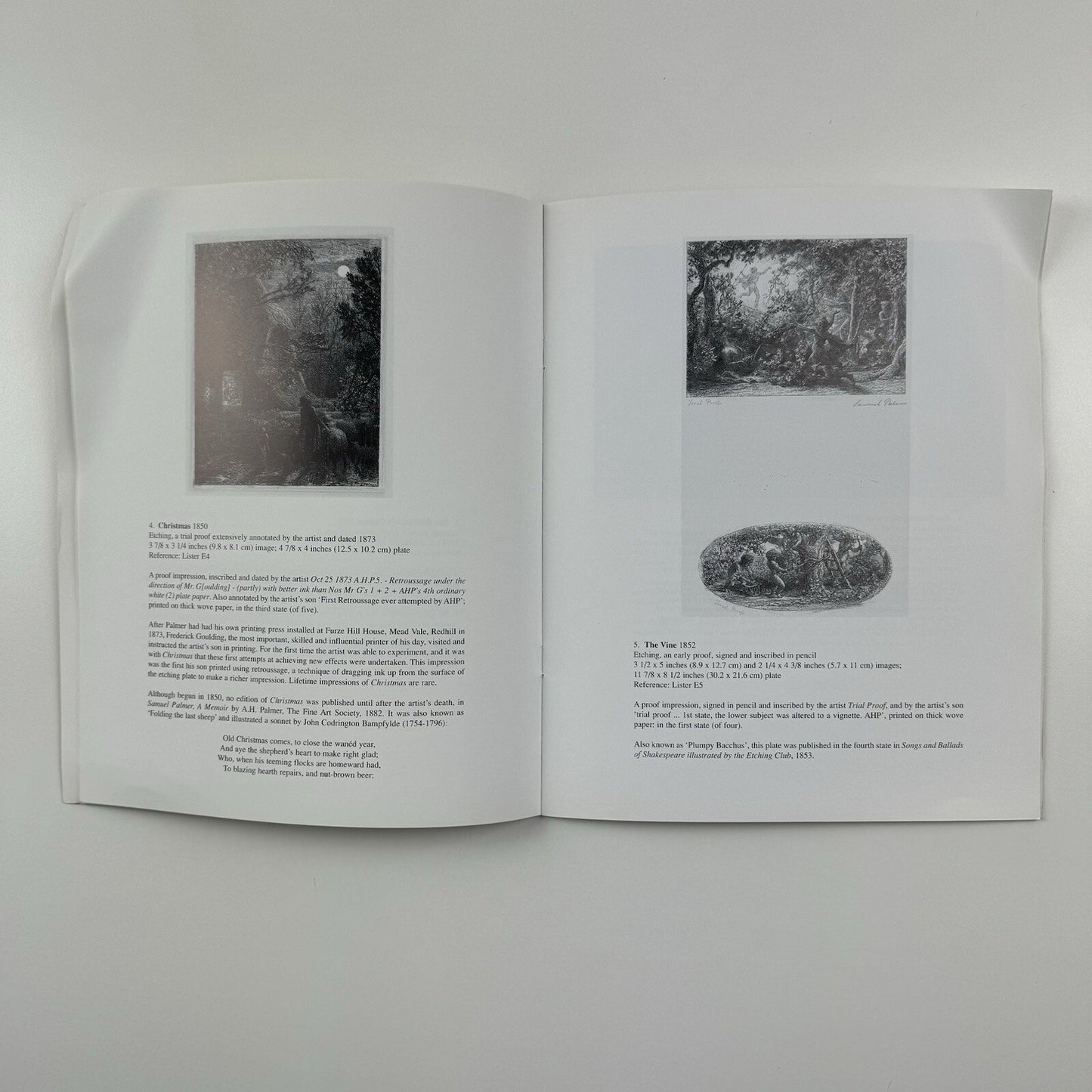Samuel Palmer 1805-1881. The Complete Etchings | Fine Art Society 1999 catalogue