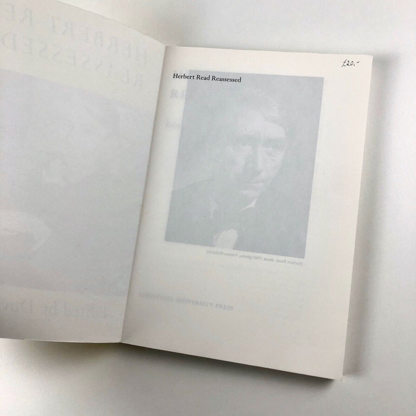 Herbert Read Reassessed | David Goodway | Liverpool University Press, 1998