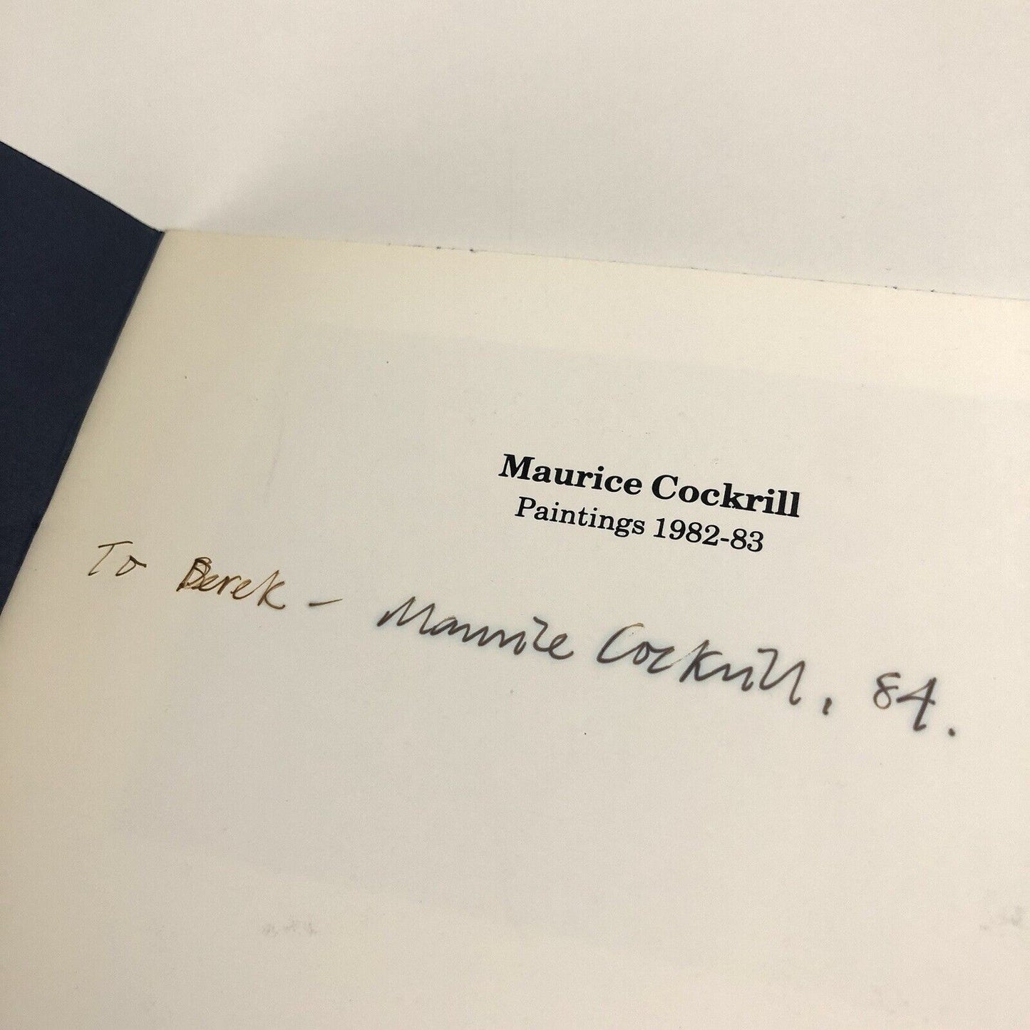Maurice Cockrill Paintings 1982-83 | Edward Totah Gallery catalogue, 1984 | Inscribed by the artist