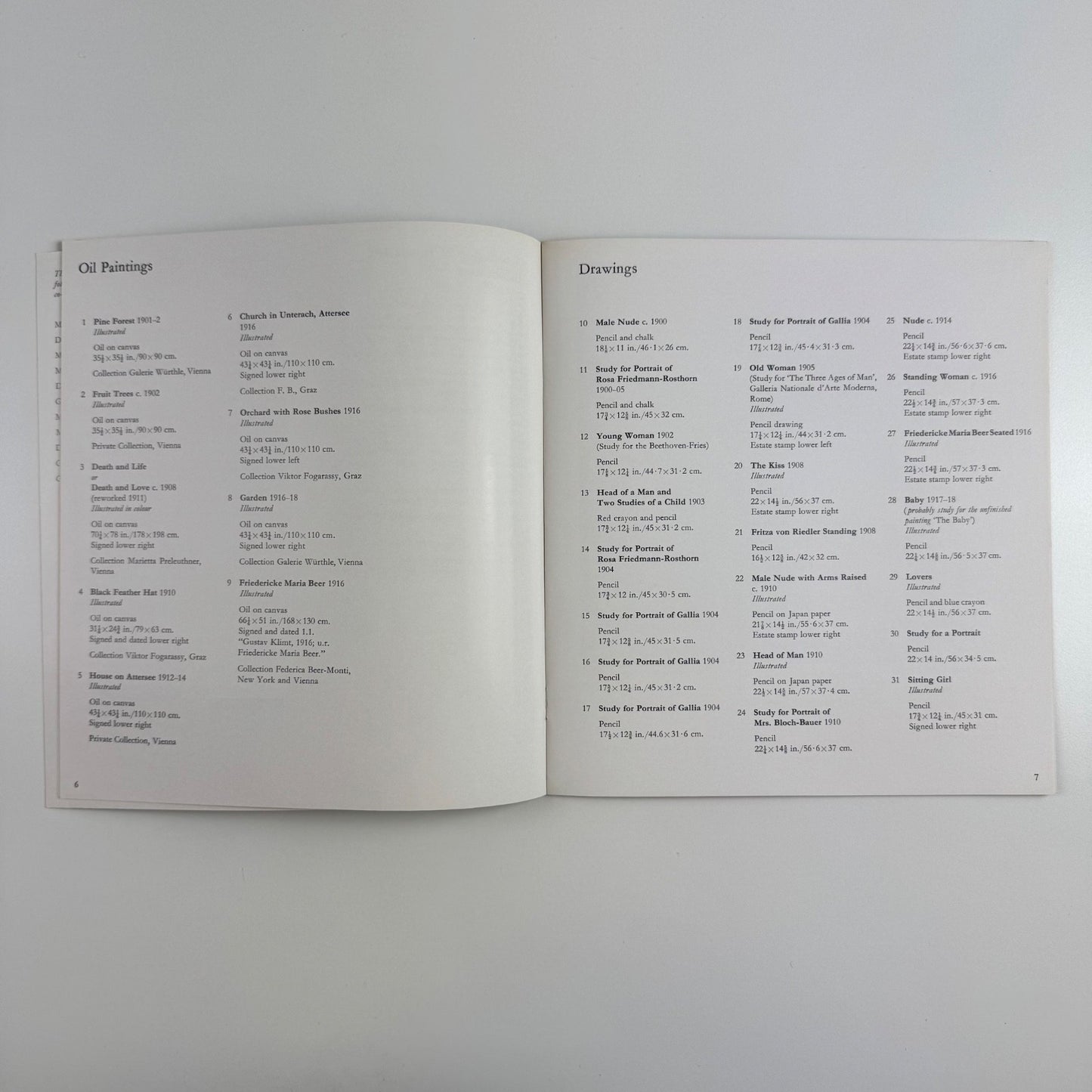 Gustav Klimt. Paintings and Drawings | Marlborough Oct-Nov 1965 design by Gordon House