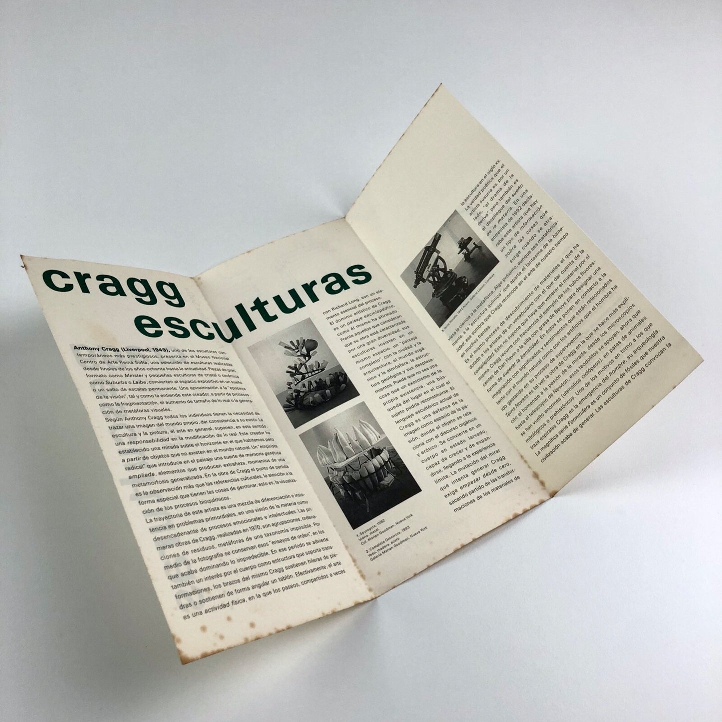 Anthony (Tony) Cragg esculturas | Museo Nacional Centro de Arte Reina Sofia, 1995