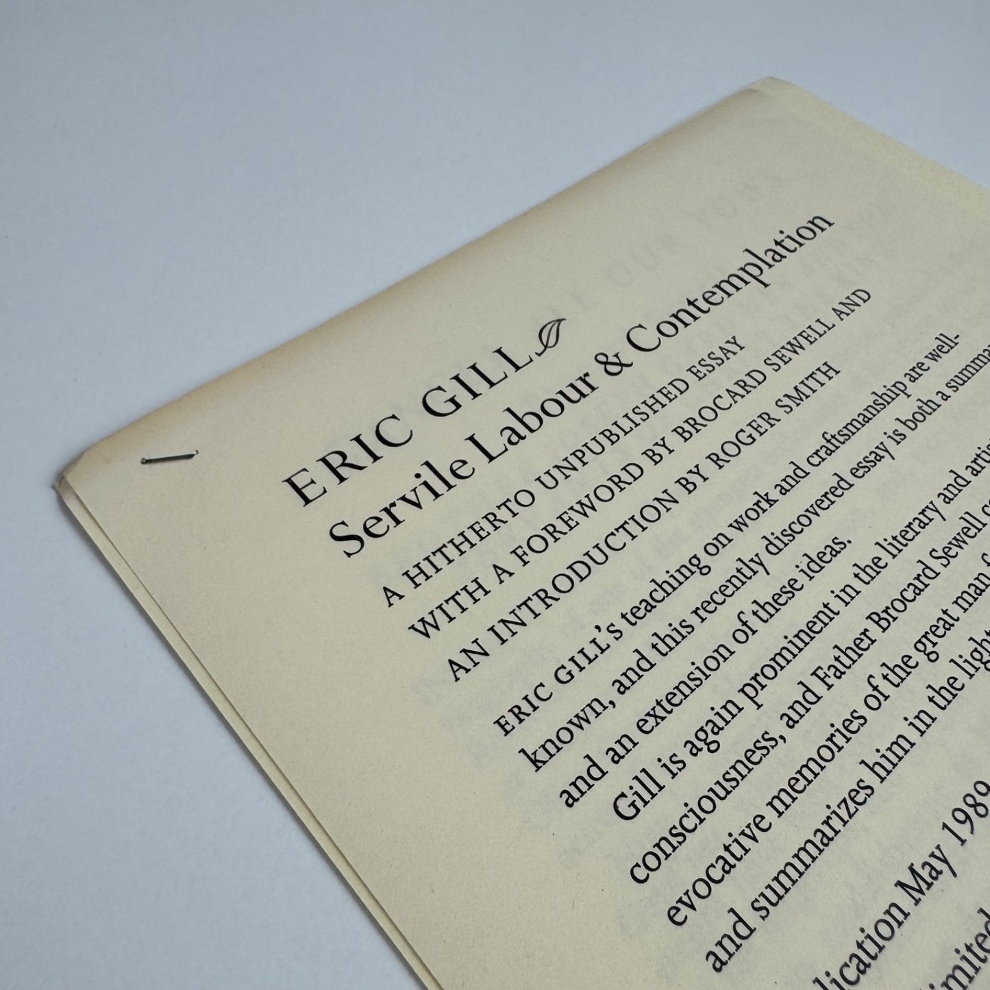 Four leaflets/order forms for The Aylesford Press books, c. 1988/9