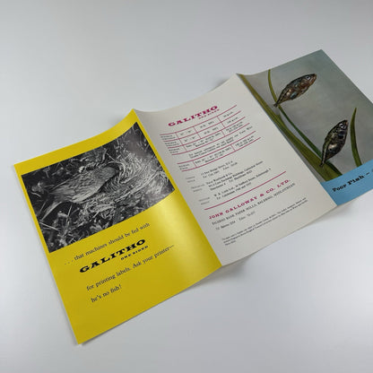 Promotional paper leaflet for Galitho | John Galloway & Co. Undated