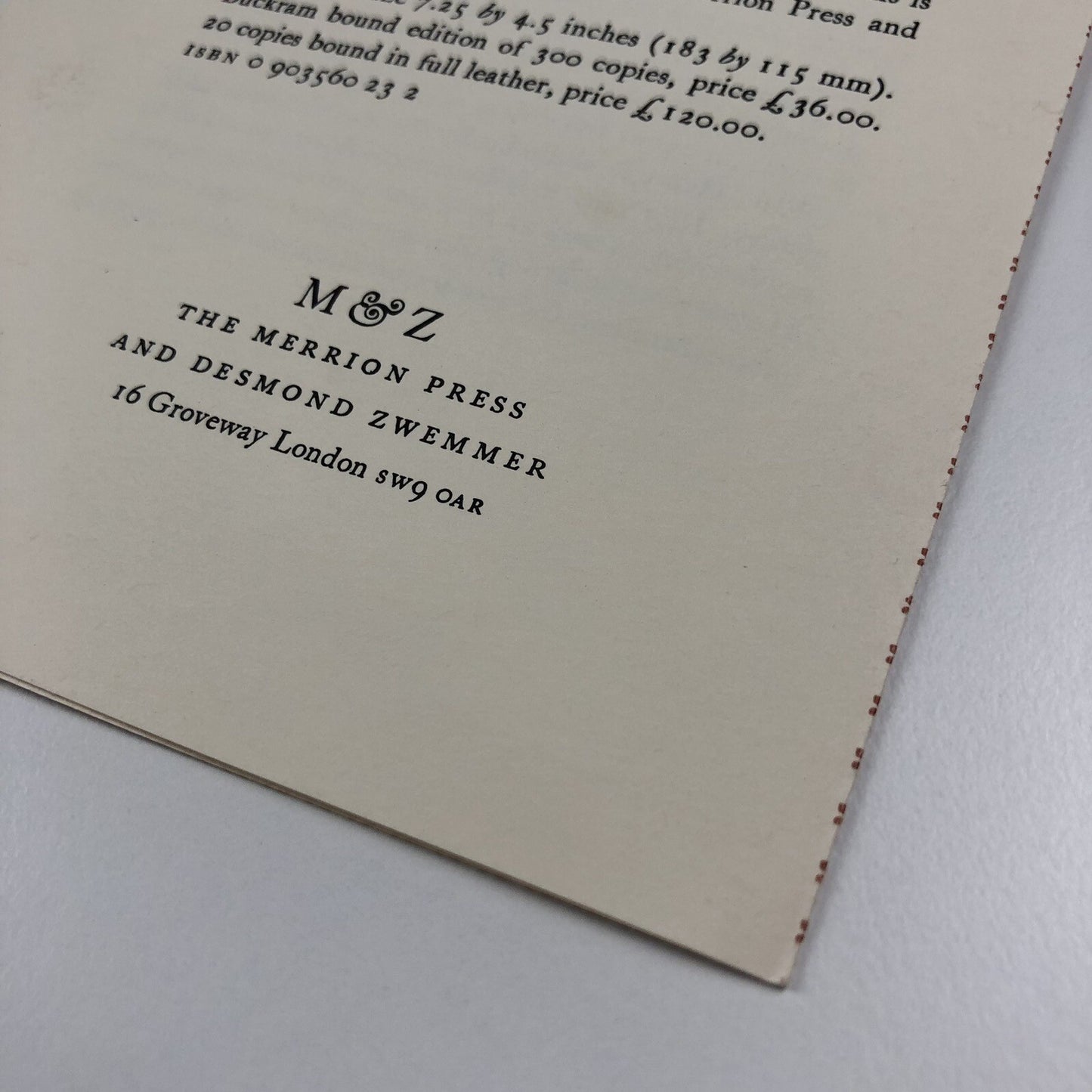 Prospectus – The London Bookbinders 1780-1806 | Ellic Howe | Gwen Raverat
