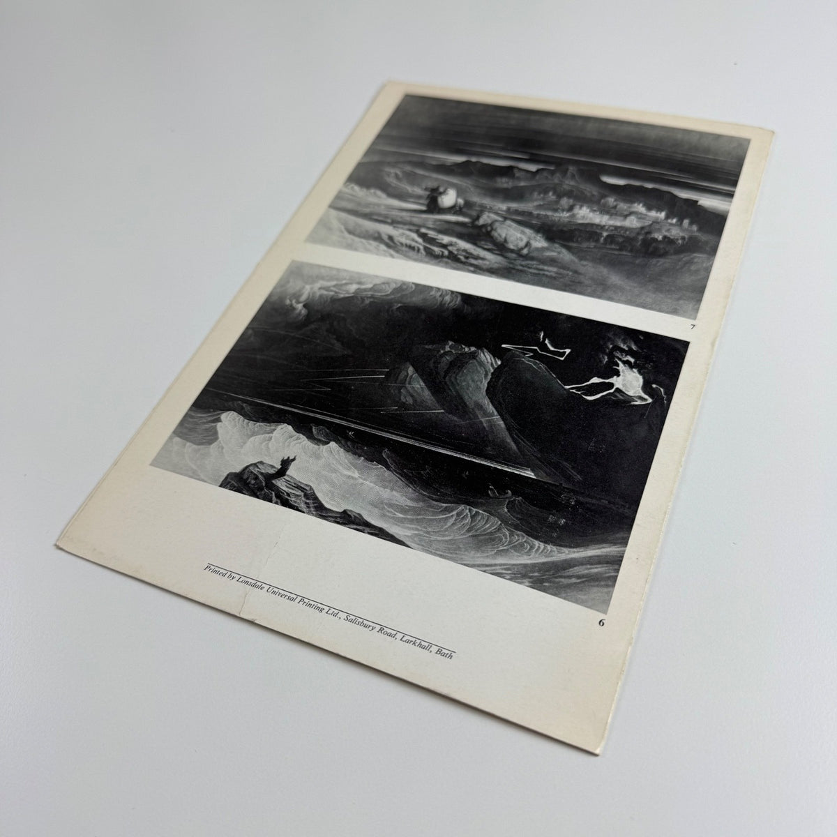 Leaflet/catalogue John Martin 1789-1854 | Christopher Mendez 1976