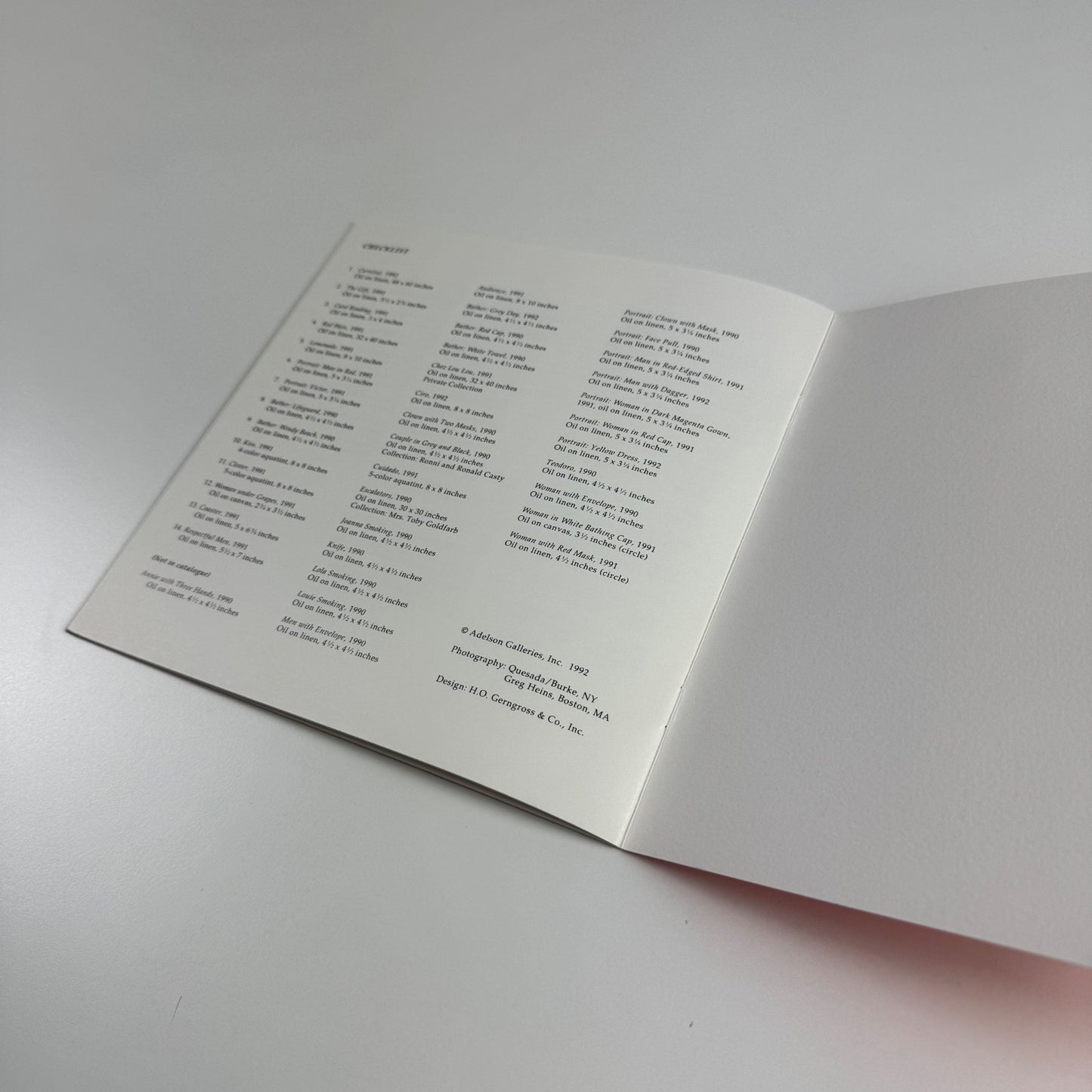 Andrew Stevovich. Recent Works | Adelson Galleries, New York, 1992