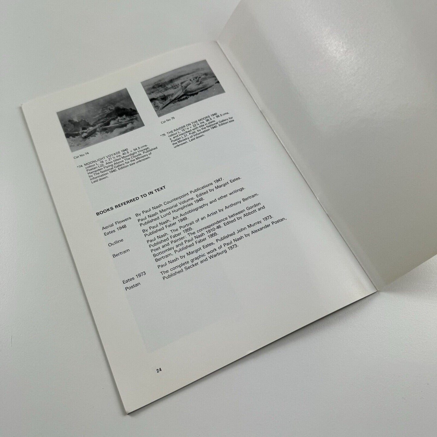 Paul Nash. Paintings, watercolours and graphic work | York City Art Gallery and Blond Fine Art, 1980