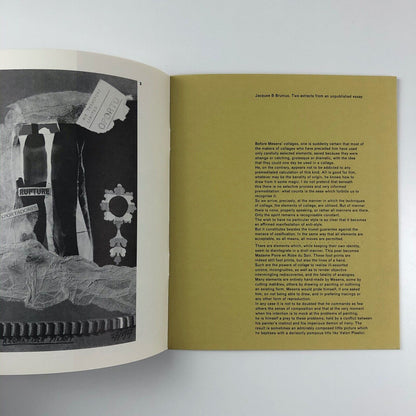 E.L.T. Mesens | Grosvenor Gallery exhibition catalogue | 1961